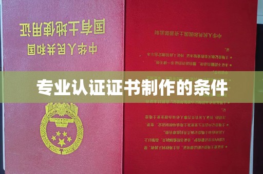 岑巩专业认证证书制作的条件